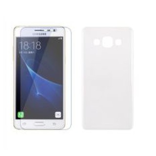 Bộ ốp lưng + kính cường lực Samsung Galaxy J3 pro ( trắng trong)