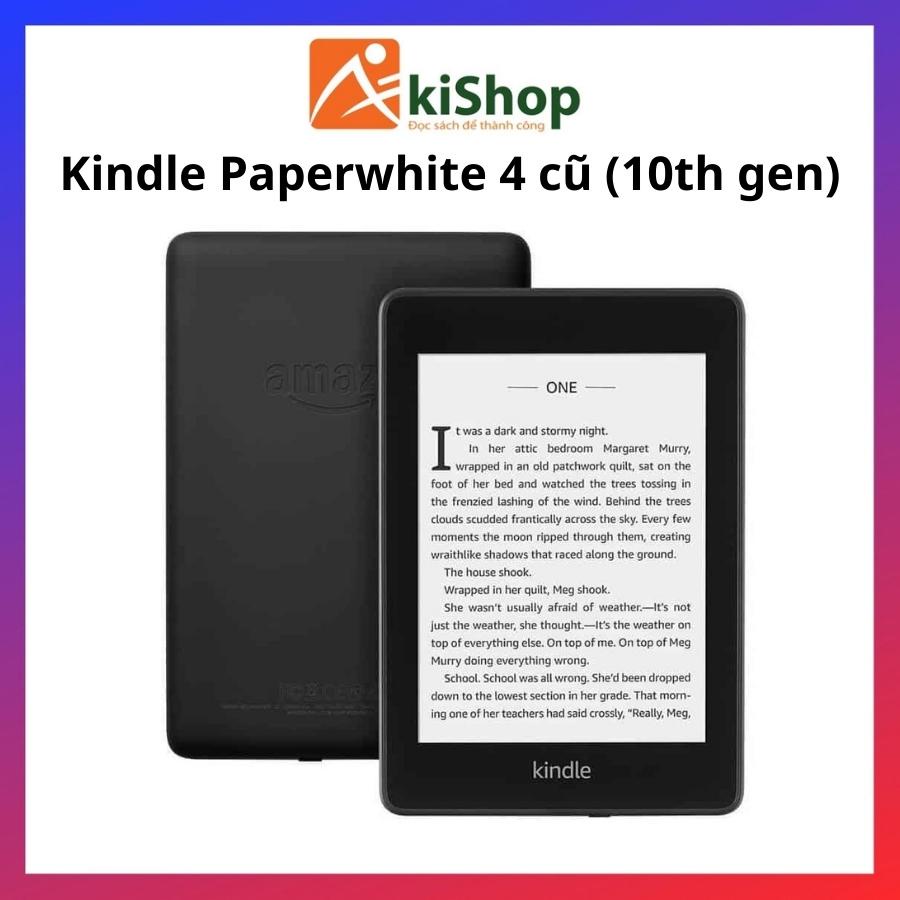 Máy đọc sách cũ Kindle Paperwhite 4 (10th) 8GB chính hãng cao cấp có kính Akishop