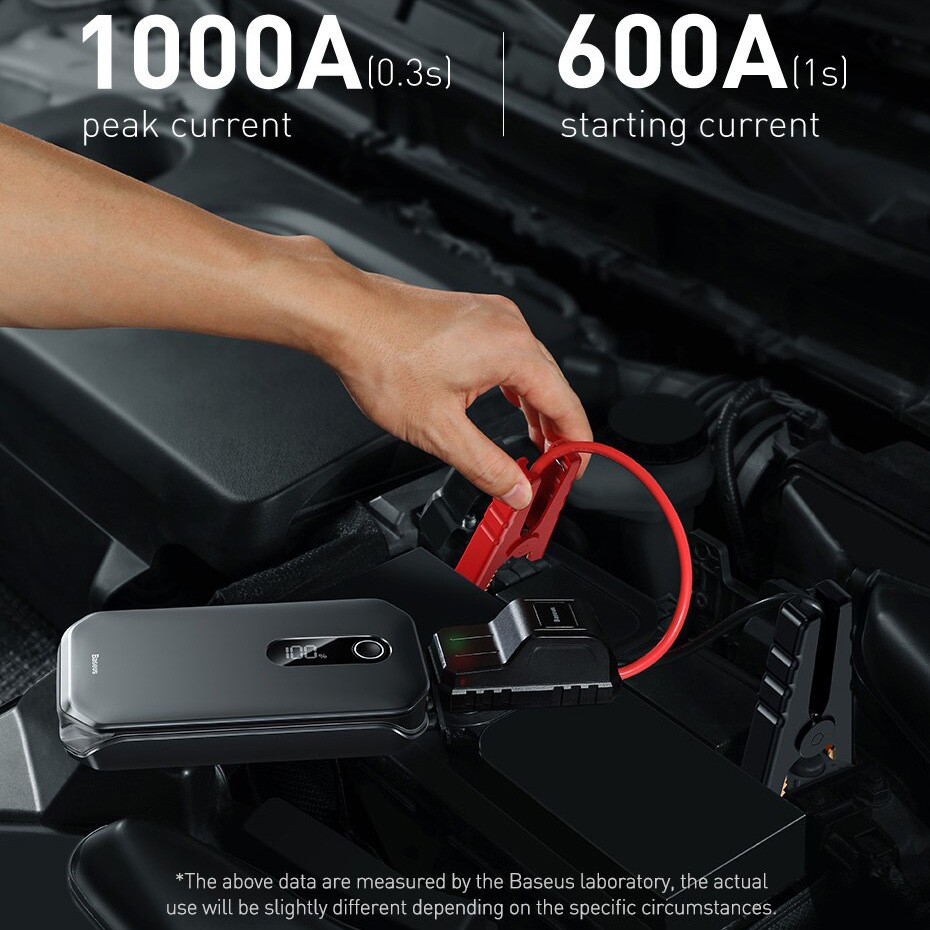 Bộ Kích Nổ Ô Tô Xe Hơi Đa Năng Khẩn Cấp Baseus Super Energy Car Jump Starter Pro CRJS03 Kiêm Pin Dự Phòng 12000mAh