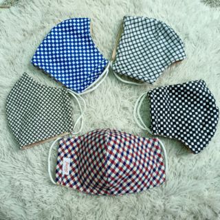 Khẩu trang vải sọc không thấm nước, kháng khuẩn, giặt được chống giọt bắn