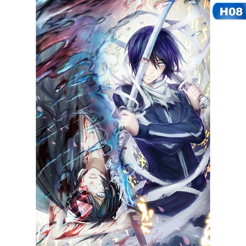 flowersqueen Tranh treo poster hoạt hình anime Nhật Bản noragami