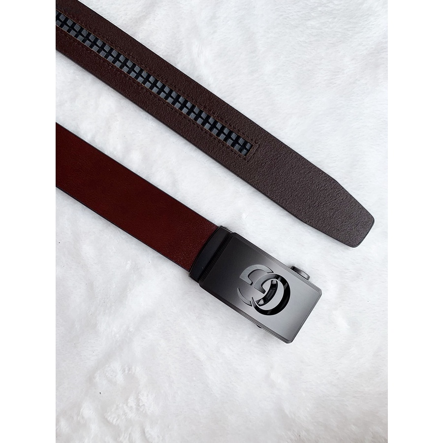 Thắt lưng da GG nhập khẩu italy dây nịt nam hàng cao cấp da bò 100% bản rộng 3.5cm