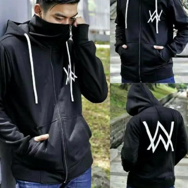 Áo Khoác Hoodie Màu Đen In Hình Alan Walker Ninja