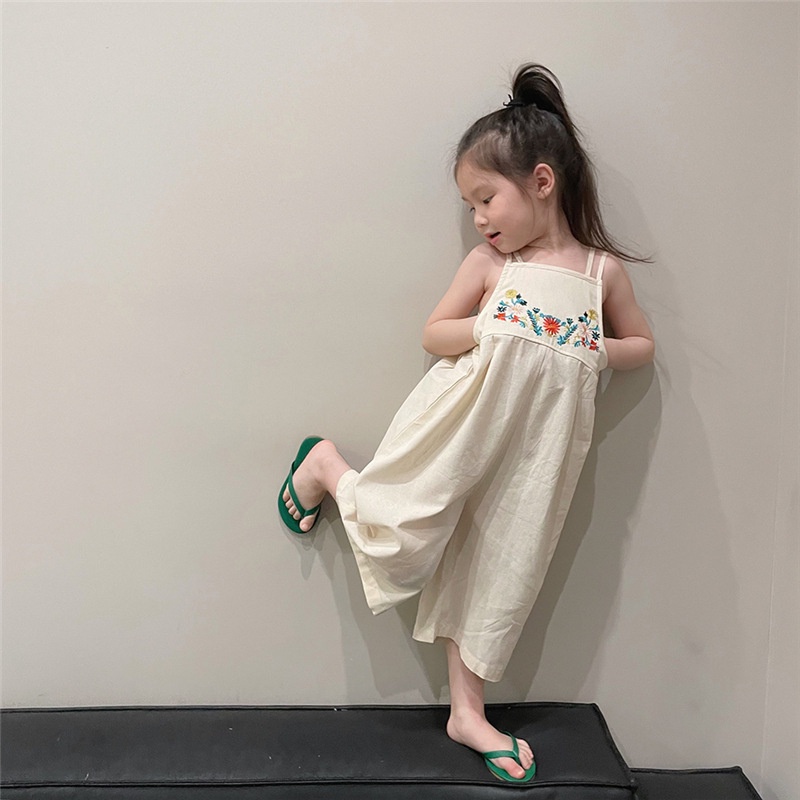 VT8 Size 90-130 (9-28kg) jum yếm bé gái (Yếm linen thấm hút tốt, thoáng mát) Thời trang trẻ Em hàng quảng châu