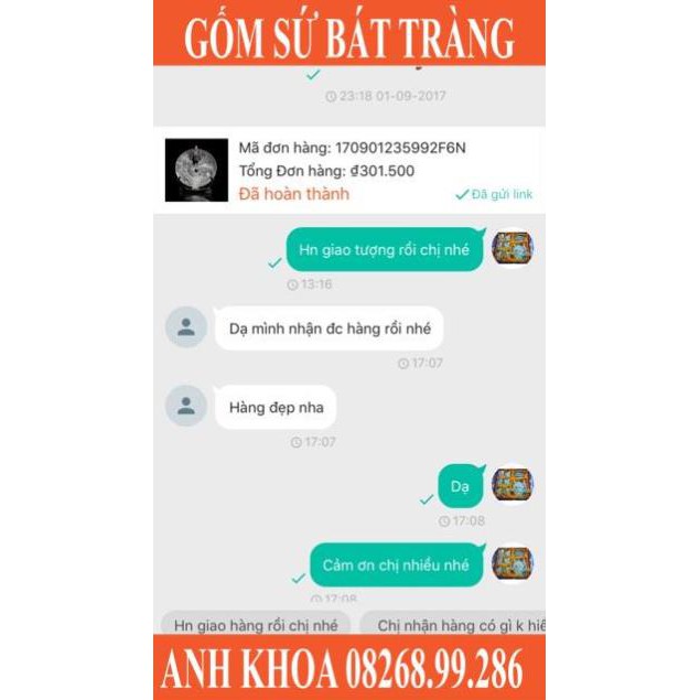 Thác trầm hắc long - Gốm sứ Bát Tràng Anh Khoa