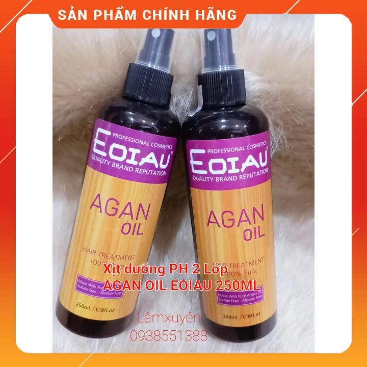 Xịt Dưỡng EOIAU 250ml,PH 2 Lớp   cải thiện tóc khô xơ chẻ ngọn,nuôi dưỡng tóc khỏe mềm mượt