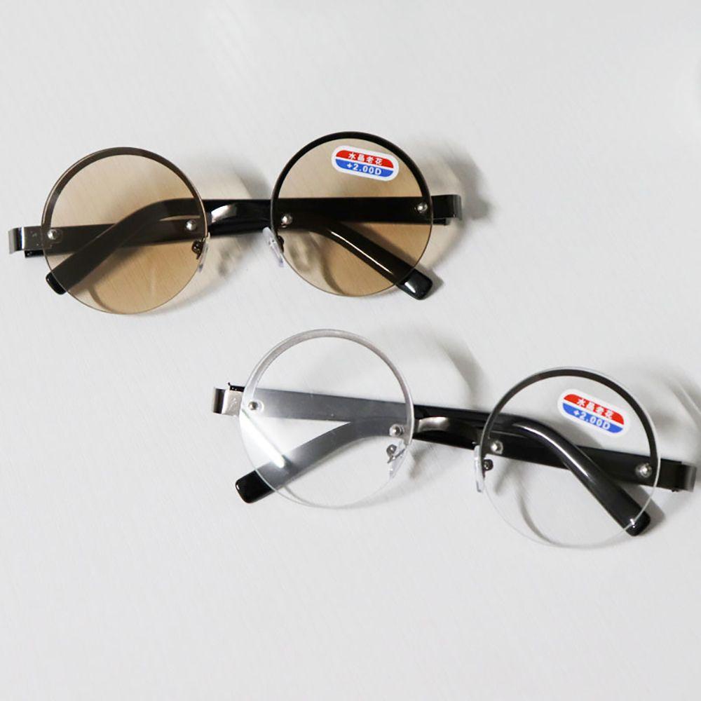 Mắt Kính Đọc Sách Gọng Tròn Chống Bức Xạ Chống Bức Xạ Bằng Nhựa Resin Thời Trang Cho Nam Và Nữ
