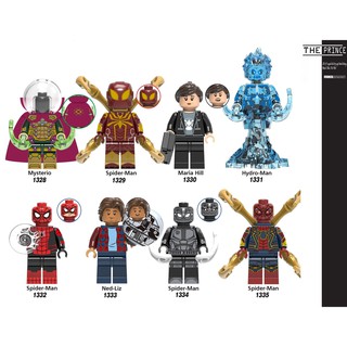 Bộ mô hình minifigures spiderman Far from home X0266
