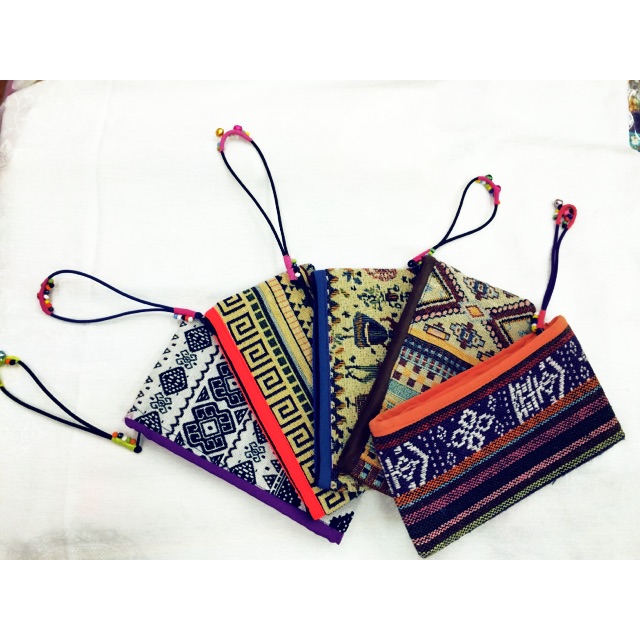 Ví thổ cẩm quai chuông