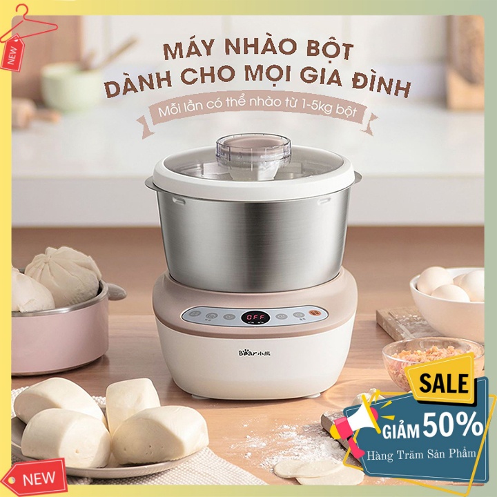 Máy Nhồi Bột Bear 5L, Máy Trộn Bột Làm Bánh