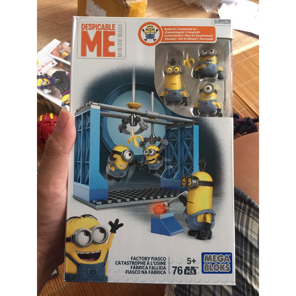 mô hình megabloks megaconstrux minion minions máy nhà máy