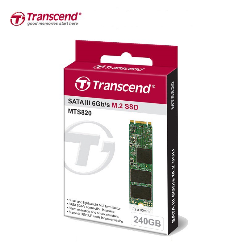 Ổ Cứng SSD Transcend 240GB, M2.2280 SSD820S - Hàng Chính Hãng