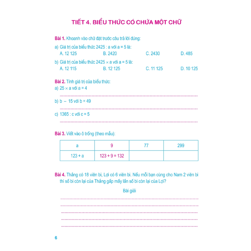 Sách - Vở Bài Tập Toán Nâng Cao 4 - Quyển 1