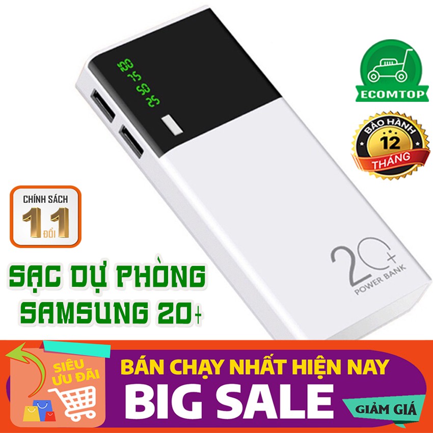 [Bản nâng cấp-Sạc Power Bank 20.000 mAh] Sạc dự phòng 20000 mah, sạc nhanh cho điện thoại – Giá rẻ mà chất lượng - Bền