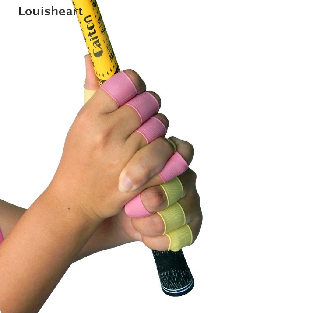 Louisheart Golf Finger Silicon Sleeve Protector Grip Golf Finger Protection Non Slip Sleeve TFG