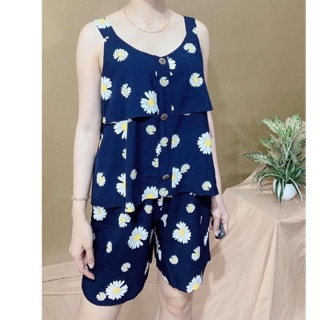 Đồ bộ lanh Thái short dây có bigsize