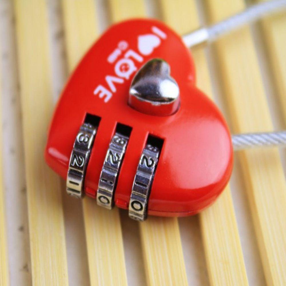 EXPEN Ổ Khóa Hành Lý Hình Trái Tim Có Mật Khẩu