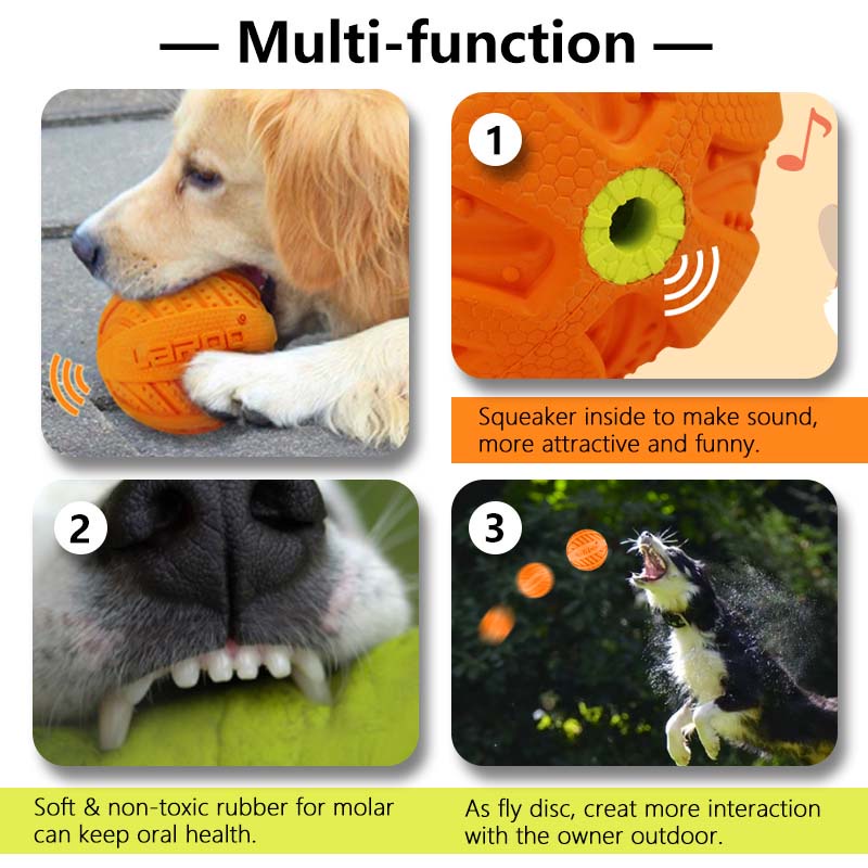 Đồ chơi bóng cao su HAMSHMOC có âm thanh huấn luyện thú cưng