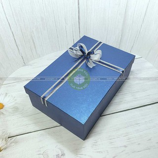 [Tặng thiệp + Giấy rơm] Hộp quà chữ nhật tặng người yêu – HQ30