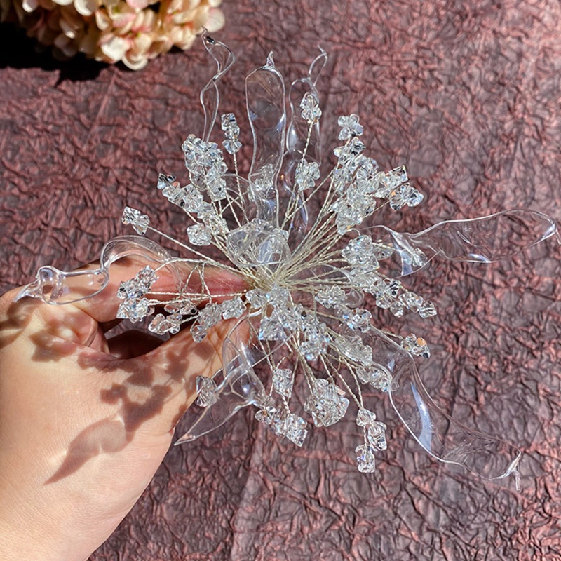 Vòng Hoa Pha Lê Handmade Xinh Xắn Dành Cho Cô Dâu