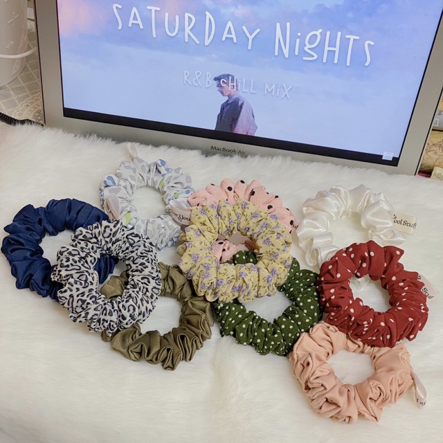 Đồ buộc tóc scrunchies minisize nhiều màu✨