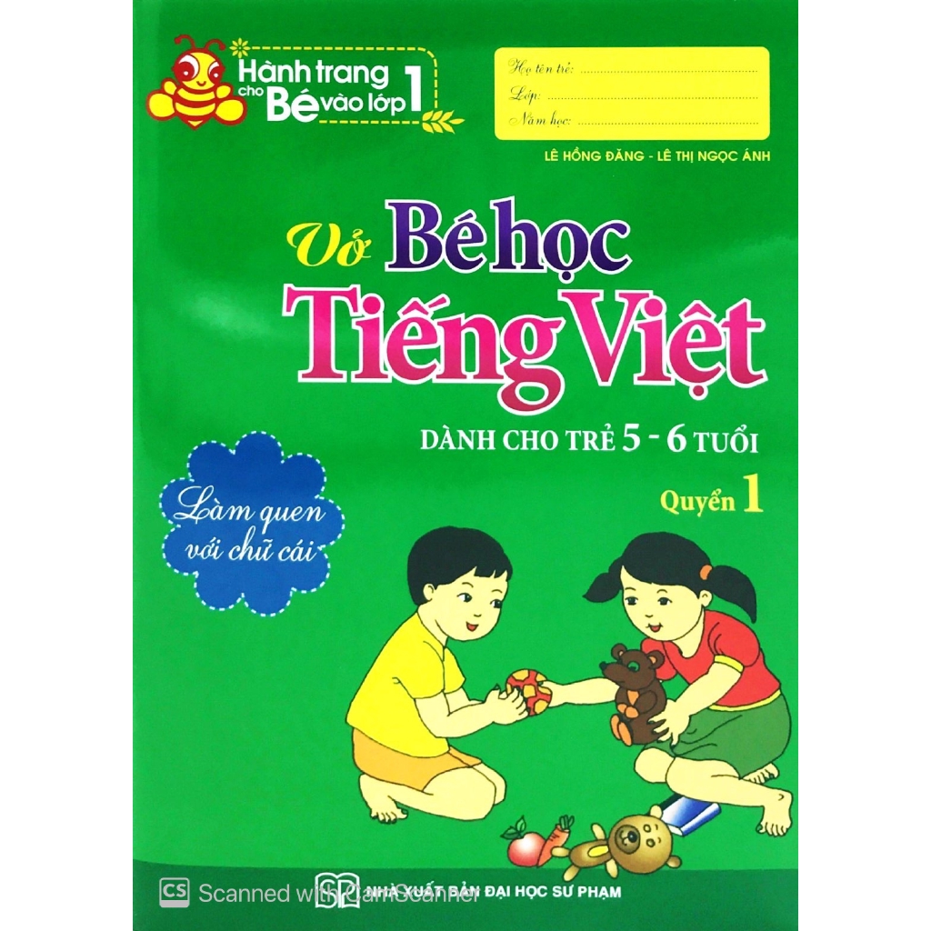 Sách - Hành Trang Bé Vào Lớp 1 - Vở Bé Học Tiếng Việt (Quyển 1)