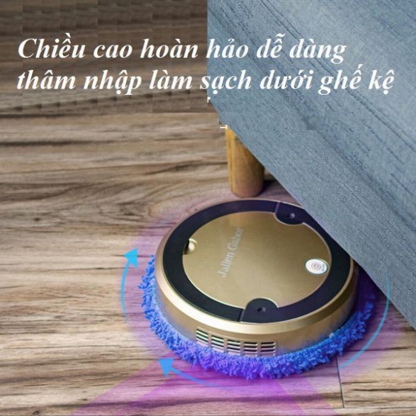 Máy lau nhà thông minh JG A8 tự động có thể dùng thay thế cho cây lau nhà hút bụi, cây lau nhà tự vắt