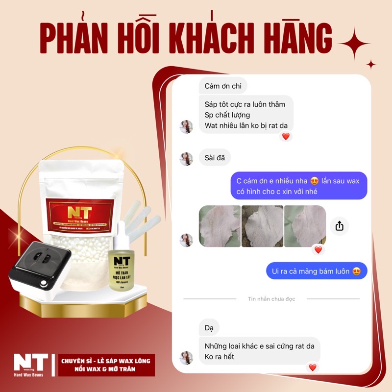 Sáp wax lông TRONG ÁNH TÍM hard wax beans nhập khẩu, tẩy lông vùng nách, tay, chân, bikini,...