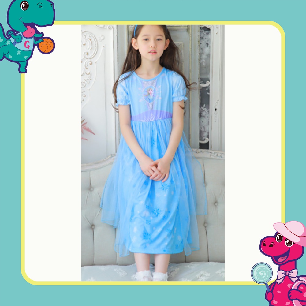 Đầm công chúa Disney siêu đáng yêu cho bé gái (Elsa/Anna/Frozen 2/Tinker Bell/Moana/Merida)