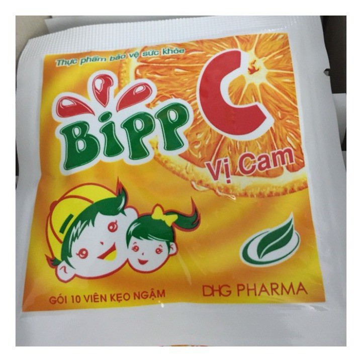 Kẹo ngậm vitamin C, Bipp C cung cấp vitamin C cho bé, vị cam dễ ăn | BigBuy360 - bigbuy360.vn