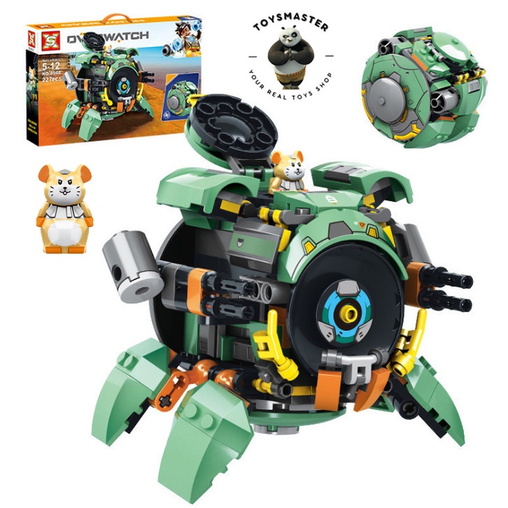 Đồ Chơi Lắp Ráp Kiểu LEGO Mô Hình Quả Bóng Robot Chuột Hamster 12in1 Over Watch Với 227 Mảnh Ghép