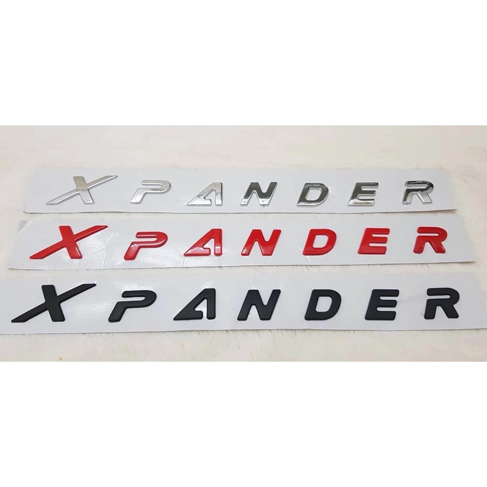 Chữ Xpander kim loại gắn nắp Caplo cao cấp