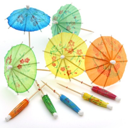 DÙ GIẤY TRANG TRÍ - UMBRELLA DESIGN - 1 hộp:144 cái