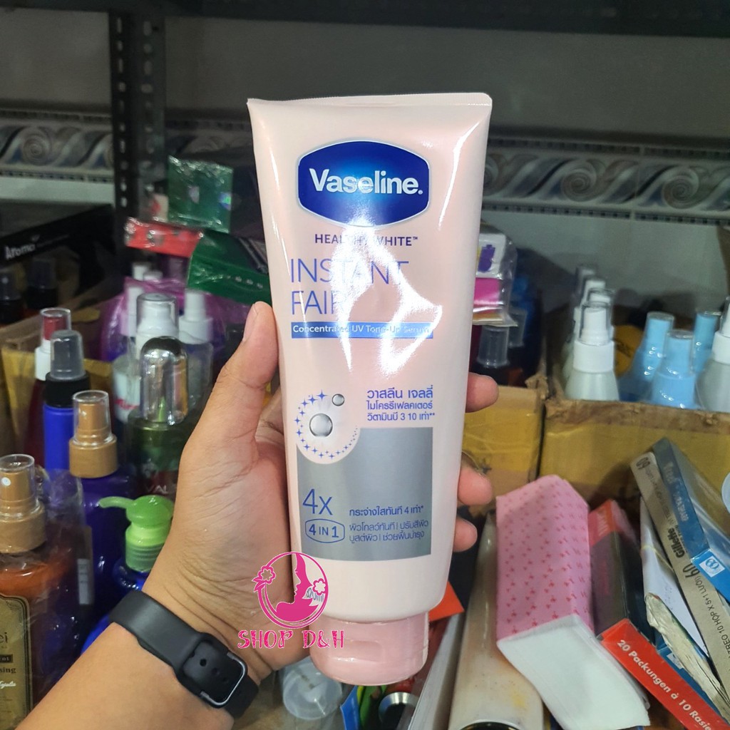 VASELINE Instant fair concentrated UV tone- up serum 4X 4in1 320ml ( serum dưỡng thể)
