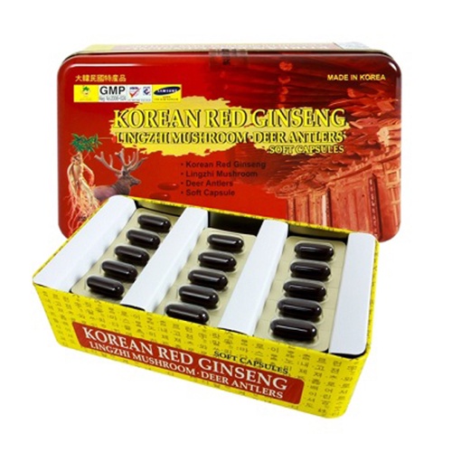 Viên Đạm Hồng Sâm Nhung Hươu Linh Chi 60 Viên Hàn Quốc - hoanggamkorea