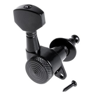 Guitar String Peg Locking Tuners Tuning Pegs Machine Heads Black 6R Inline