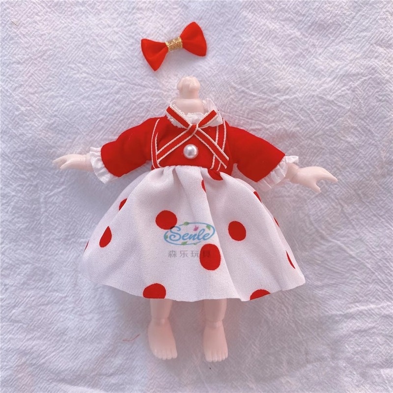 Bộ Quần Áo Thời Trang Cho Búp Bê 16cm Mới