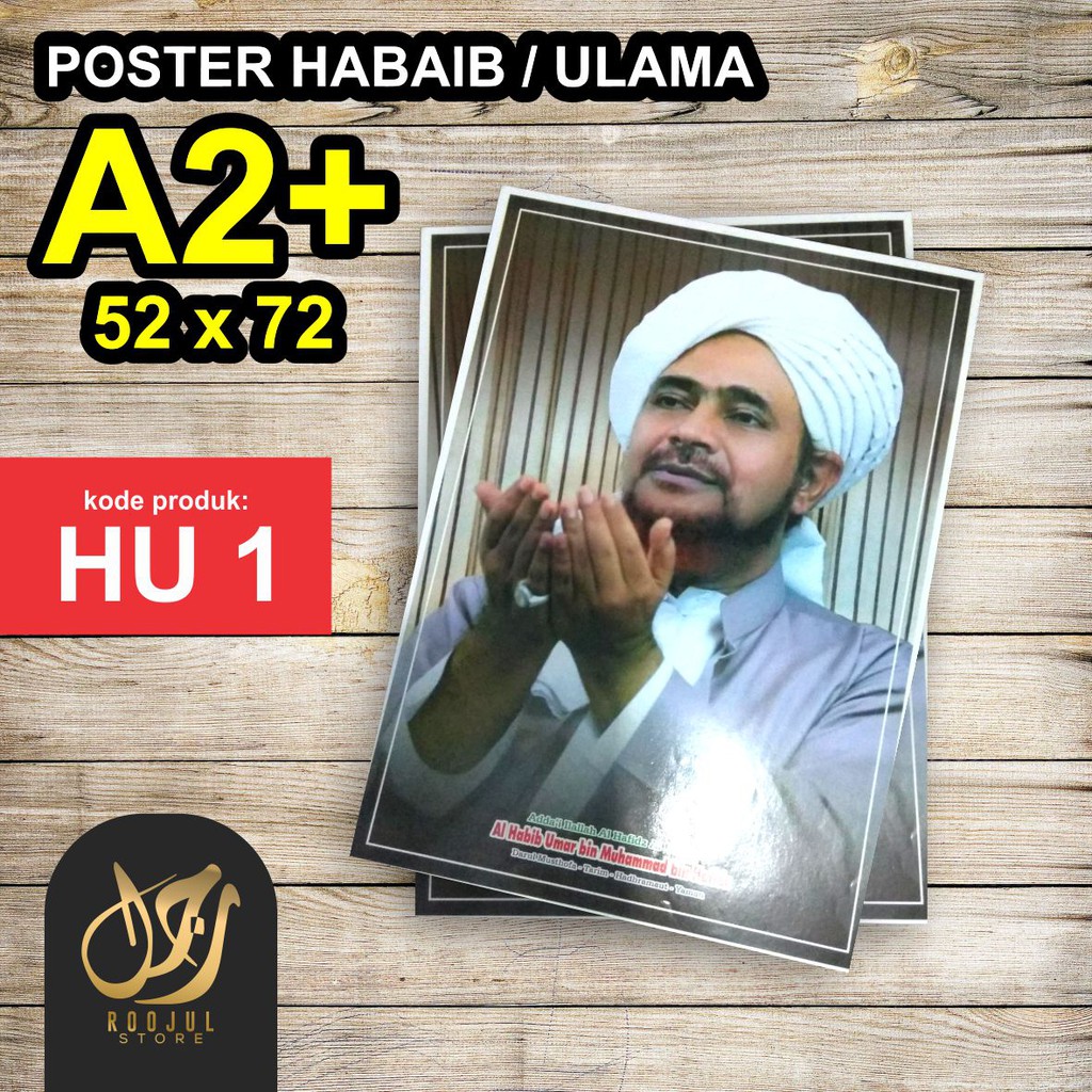 Áp Phích In Hình Diễn Viên Kyai Ulama Habib Umar Bin Hafidz 50x70