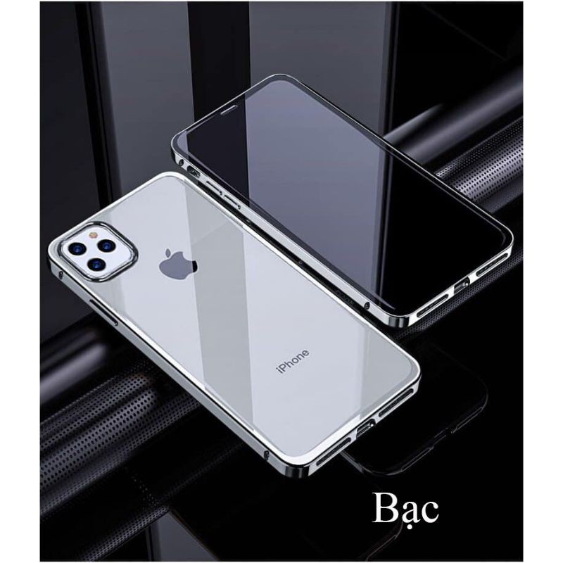 Ốp lưng nam châm cường lực 2 mặt cho iphone 12 pro max / 12 / 12 pro / 11 pro max / 11 pro / 11