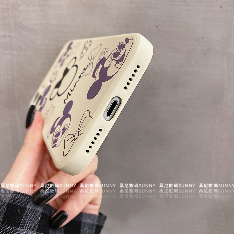 Ốp điện thoại silicon in hình chuột Mickey/ Minnie cho Iphone 11 12 Pro Xr Xmax 8plus | BigBuy360 - bigbuy360.vn