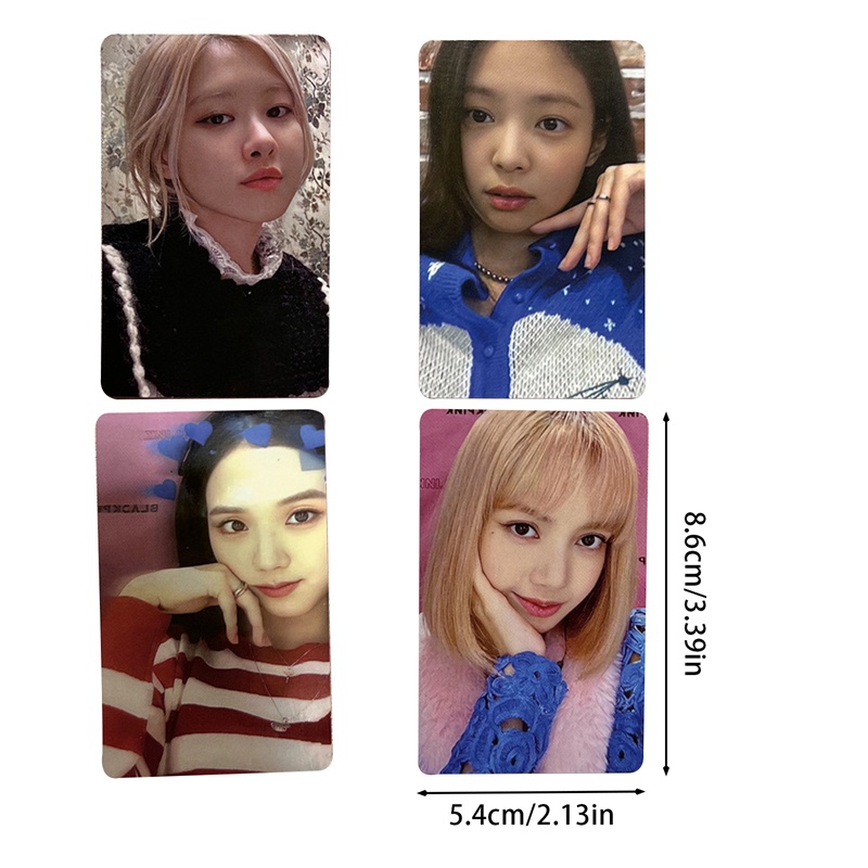 Set 4 Thẻ Hình Lomo Card Jennie Lisa Jisoo BLACKPINK