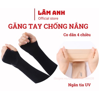 Găng tay xỏ ngón dài tay chống nắng co giãn 4 chiều Lets Slim chống tia UV cho cả nam và nữ