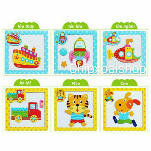 Bảng Ghép Nam Châm 15x15cm