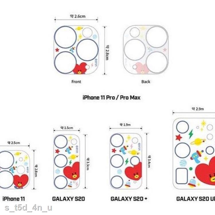 Nhập khẩu A099 ❤️ 100% official BT21 BTS original authentic Miếng Dán Bảo Vệ Máy Ảnh  Chính Hãng
