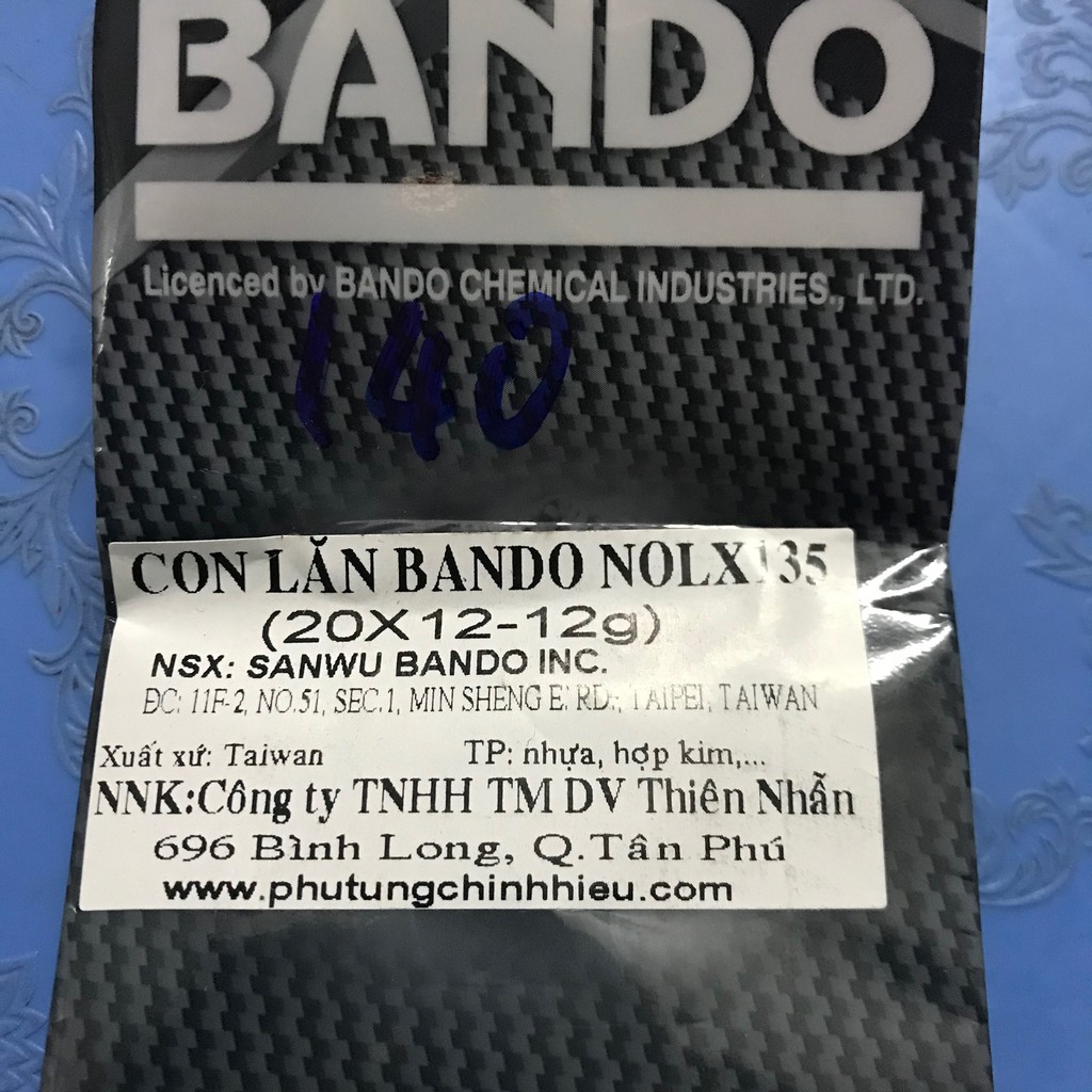 BI NỒI BANDO 12G CHO XE YAMAHA NOUVO LX 135, NOUVO 5, 6, LUVIAS, JANUS