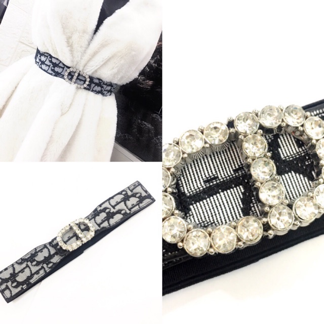 *Dây lưng:đai vây chun co giãn chữ dio,mặt đính đá,bản 4cm(DLNHC5.F5)