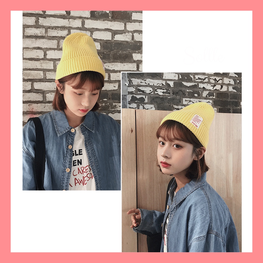 Nón len mũ beanie hip hop chất ngầu Hàn Quốc Sollle M02N