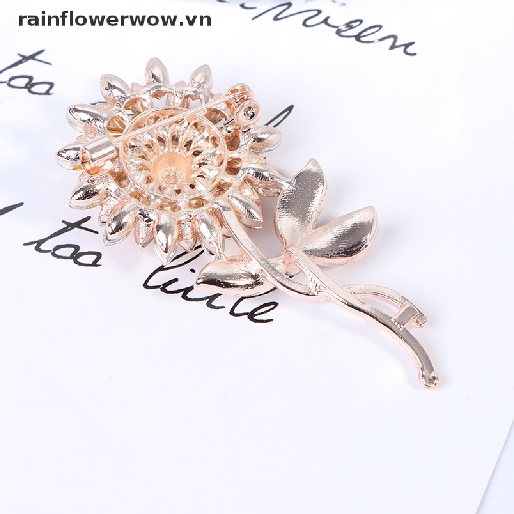 1 Ghim Cài Áo Hình Hoa Hướng Dương Thời Trang Dành Cho Nam Và Nữ