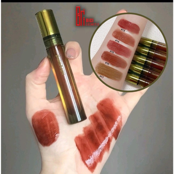 Son Daimanpu Tint Bóng Vỏ Xanh Matcha Mirror Lip Glaze