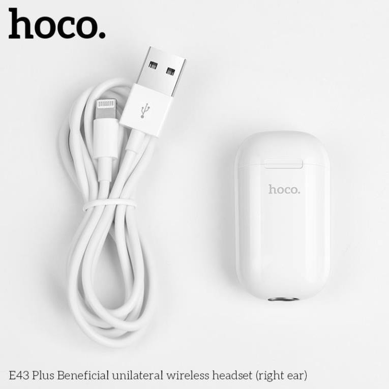 Tai Nghe Bluetooth Mini Hoco E43 Plus V5.0 Kiểu Dáng Earpod - BH 1 Năm